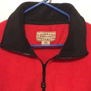 Colorado Timberline Authentic Outerwear red fleece in small fits like large